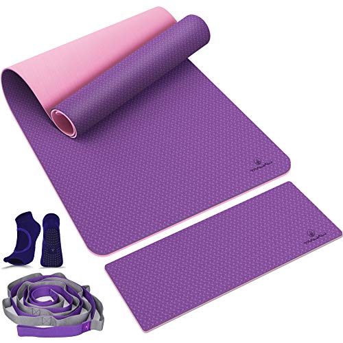 TANJALI Yoga Mat,72"x26"x1/3" Inch Extra Thick Yoga Mat