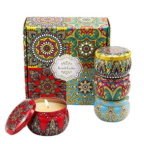 Scented Candles Gift Set for Women, 4.4oz Travel
