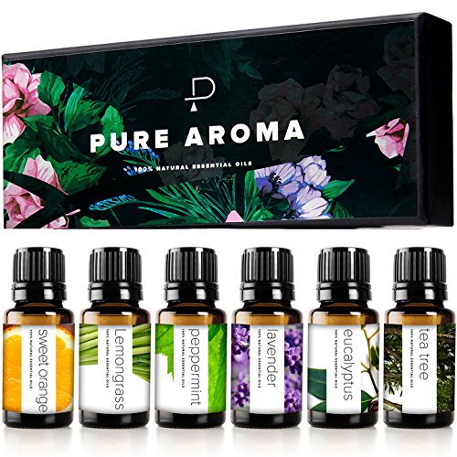 Essential Oils by PURE AROMA 100% Pure Therapeutic Grade Oils kit