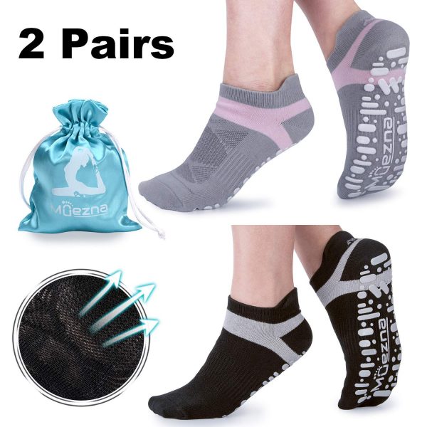 Muezna Non Slip Yoga Socks for Women