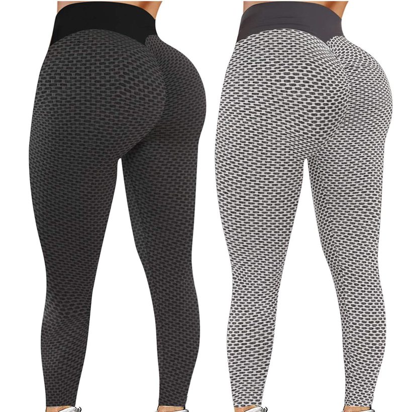 TIK Tok Leggings 2-Pack - Enhance Your Curves with Butt Lifting Yoga Pants for Women