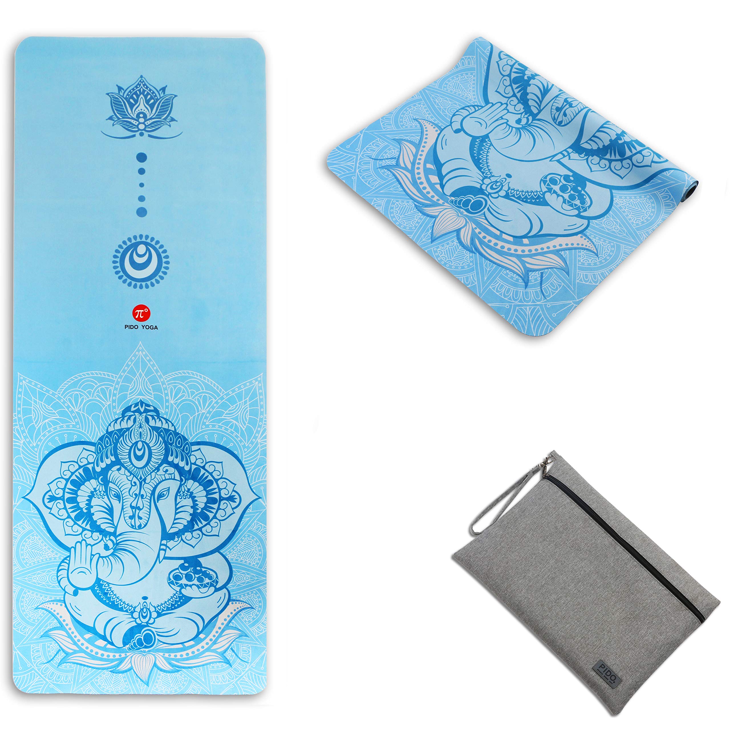 WWWW PIDO Travel Yoga Mat Suede Natural Rubber